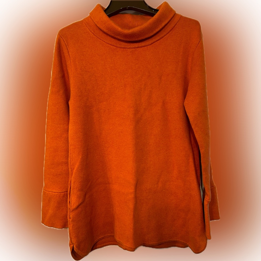 BURGESS the Laura Clementine Tunic Sweater Cotton Cashmere Blend Women’s Size L